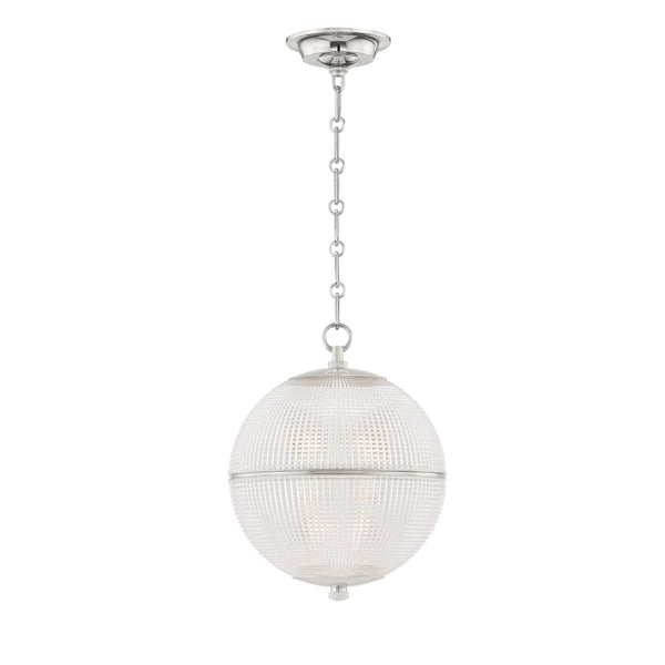 Lighting - Pendant Sphere No. 3 1 Light Small Pendant // Polished Nickel 