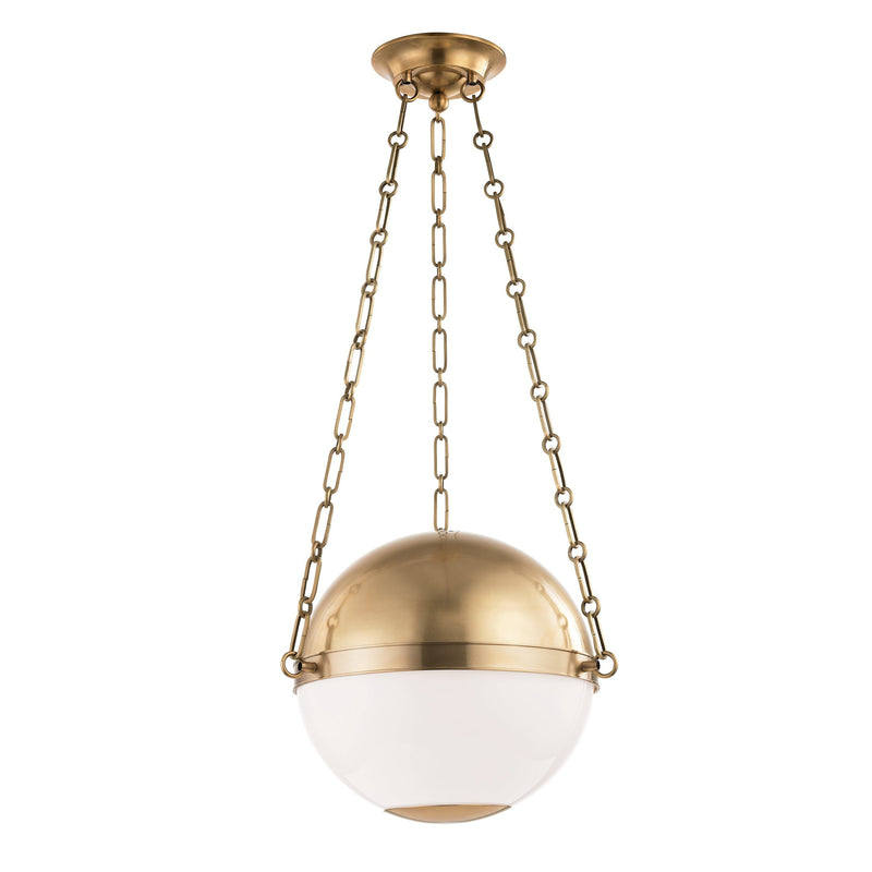 Lighting - Pendant Sphere No.2 2 Light Small Pendant // Aged Brass 