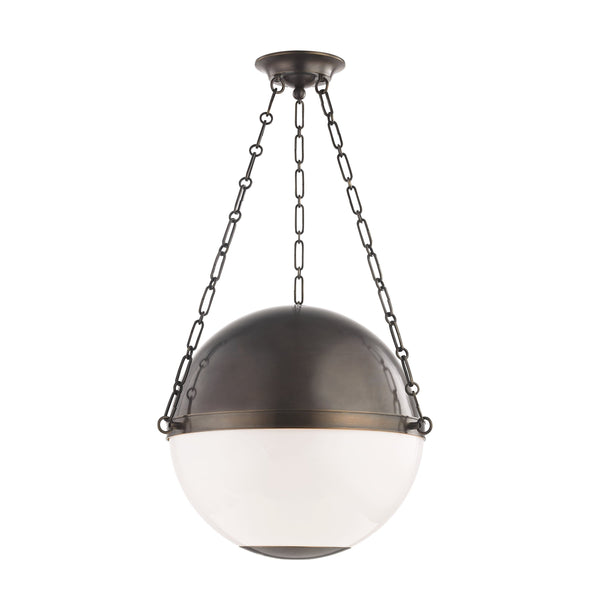 Lighting - Pendant Sphere No.2 3 Light Large Pendant // Distressed Bronze 