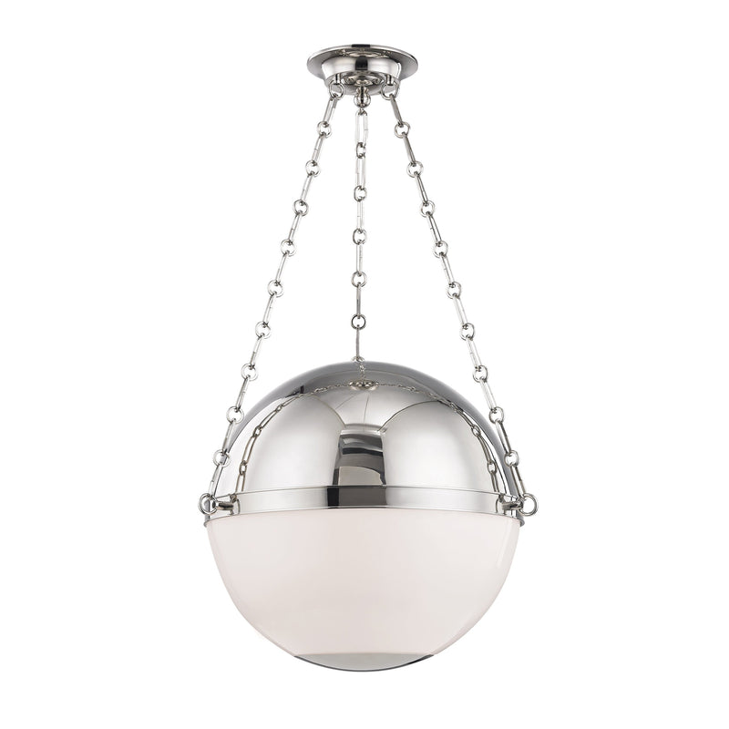 Lighting - Pendant Sphere No.2 3 Light Large Pendant // Polished Nickel 