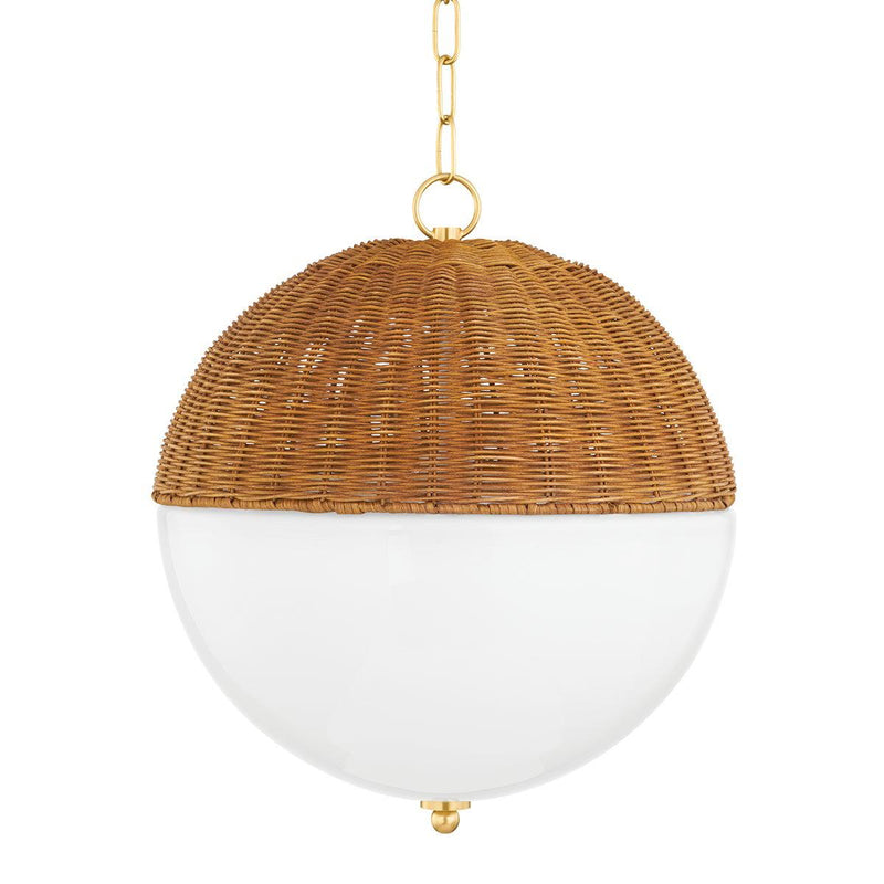 Lighting - Pendant Summer 1 Light Large Pendant // Aged Brass 