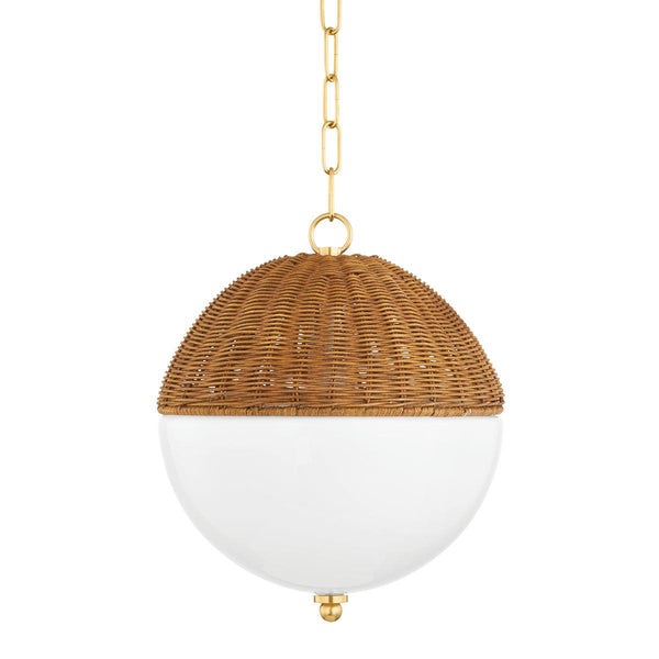 Lighting - Pendant Summer 1 Light Small Pendant // Aged Brass 