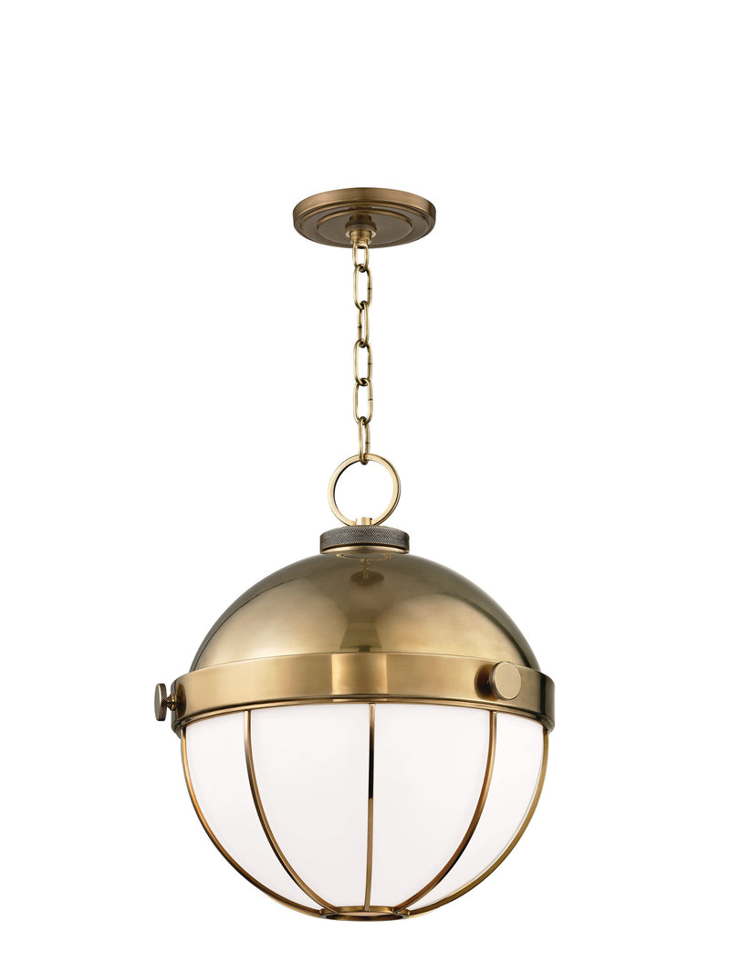 Lighting - Pendant Sumner 1 Light Pendant // Aged Brass // Large 