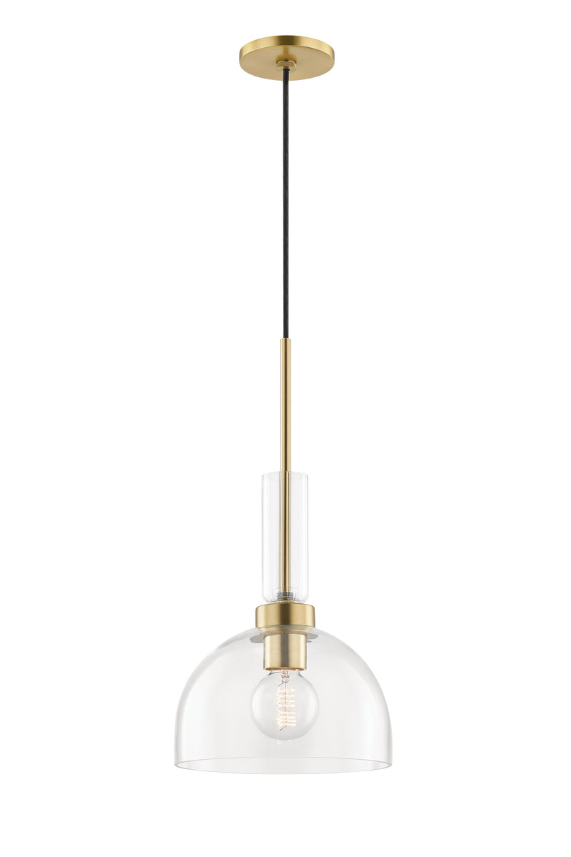 Lighting - Pendant Tabitha 1 Light Pendant // Aged Brass 