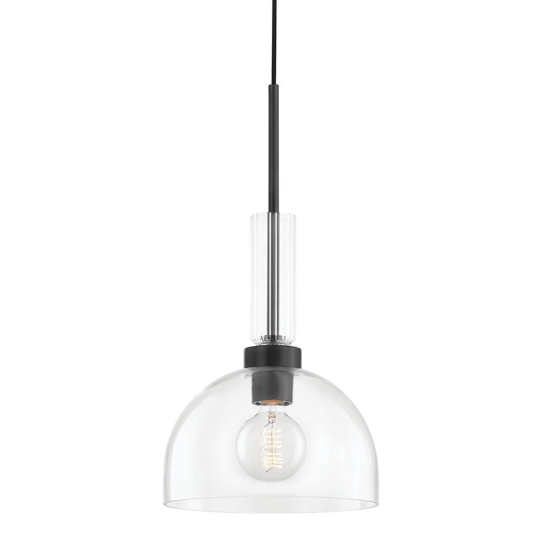 Lighting - Pendant Tabitha 1 Light Pendant // Soft Black 