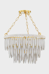 Lighting - Pendant Tiffany 1 Light Pendant // Aged Brass 