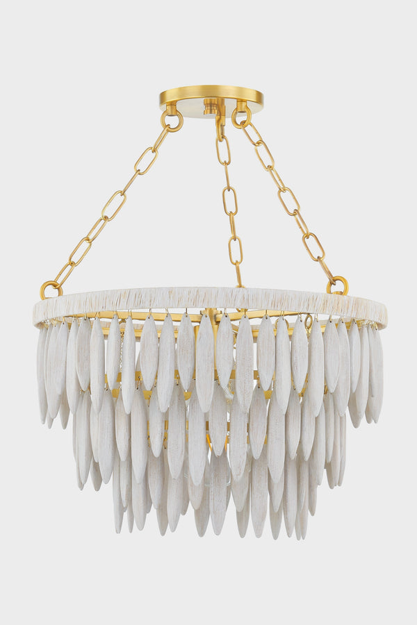 Lighting - Pendant Tiffany 1 Light Pendant // Aged Brass 