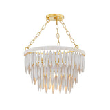 Lighting - Pendant Tiffany 1 Light Pendant // Aged Brass 