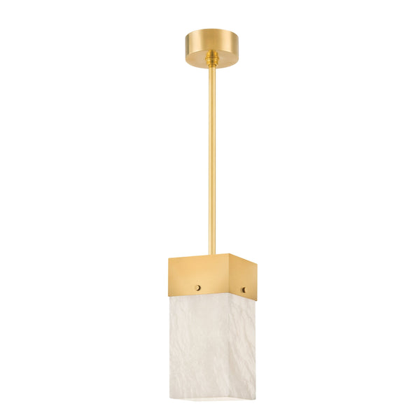 Lighting - Pendant Times Square 1 Light Pendant // Aged Brass // Small 