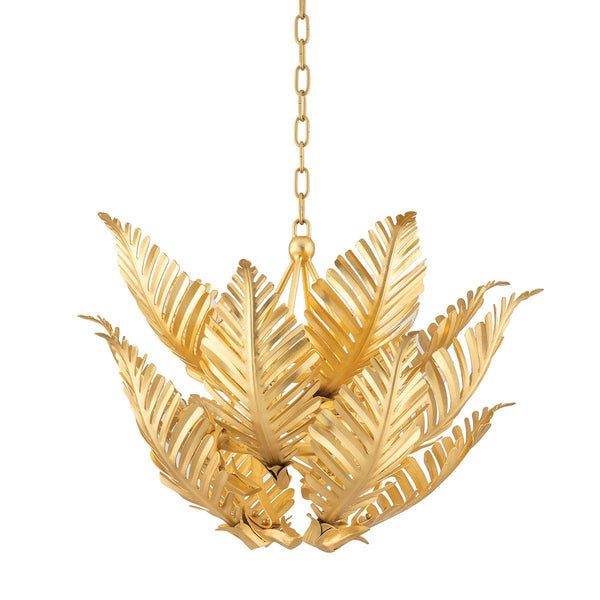 Lighting - Pendant Tropicale 8 Light Small Pendant // Gold Leaf 