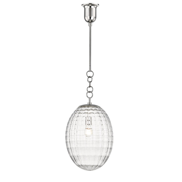 Lighting - Pendant Venice 1 Light Large Pendant // Polished Nickel 