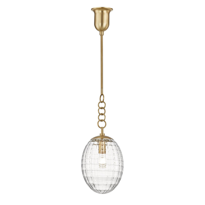 Lighting - Pendant Venice 1 Light Small Pendant // Aged Brass 