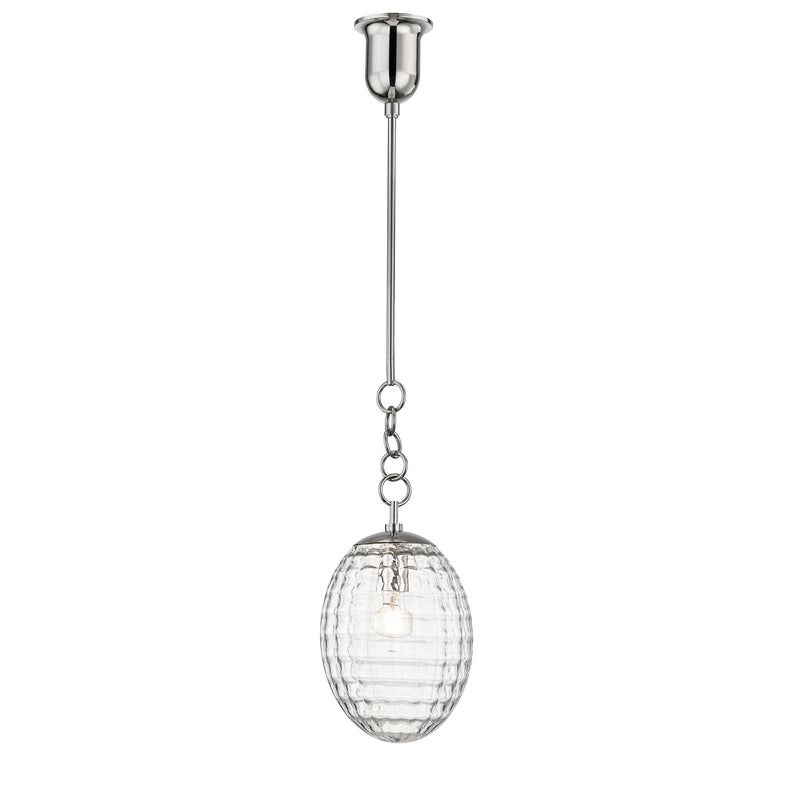 Lighting - Pendant Venice 1 Light Small Pendant // Polished Nickel 