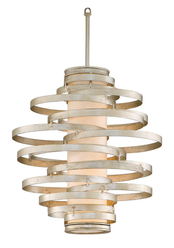 Lighting - Pendant Vertigo 2lt Pendant Small // Modern Silver Leaf 