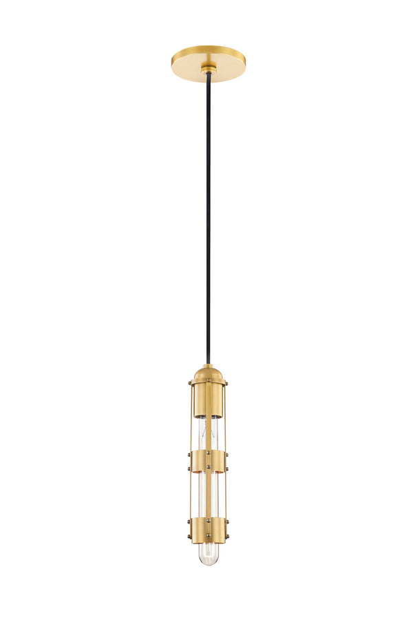 Lighting - Pendant Violet 1 Light Pendant // Aged Brass // Large 