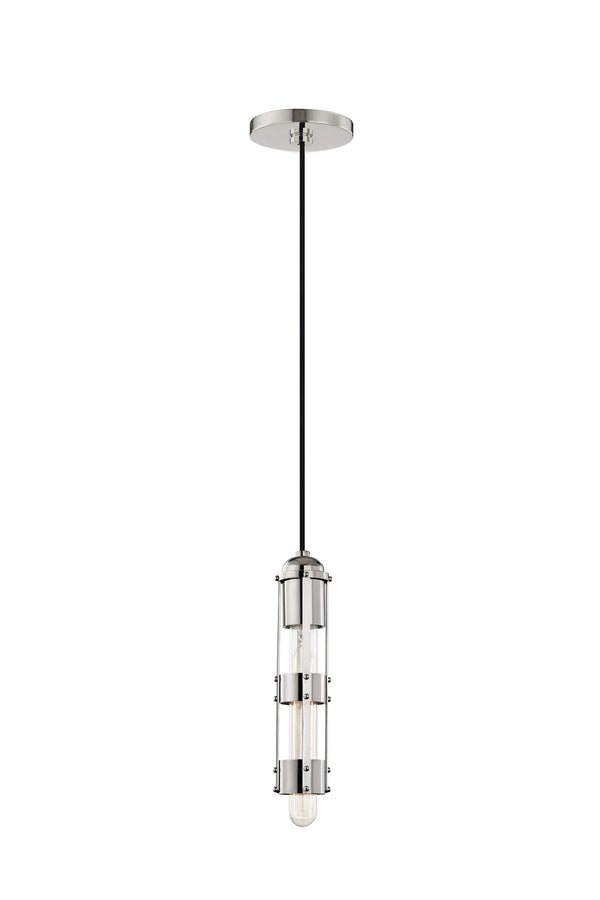 Lighting - Pendant Violet 1 Light Pendant // Polished Nickel // Large 