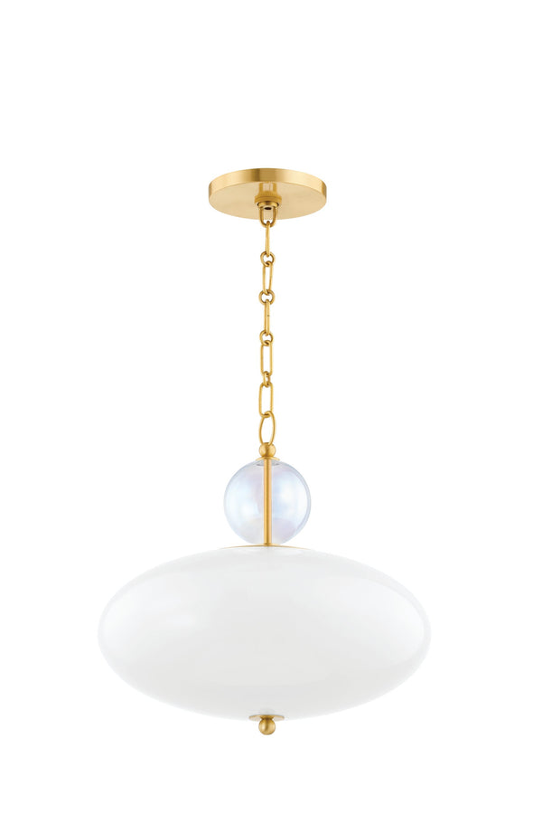 Lighting - Pendant Viviana 1 Light Pendant // Aged Brass 