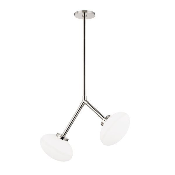 Lighting - Pendant Wagner 2 Light Pendant // Polished Nickel 