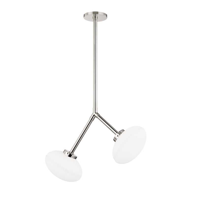 Lighting - Pendant Wagner 2 Light Pendant // Polished Nickel 