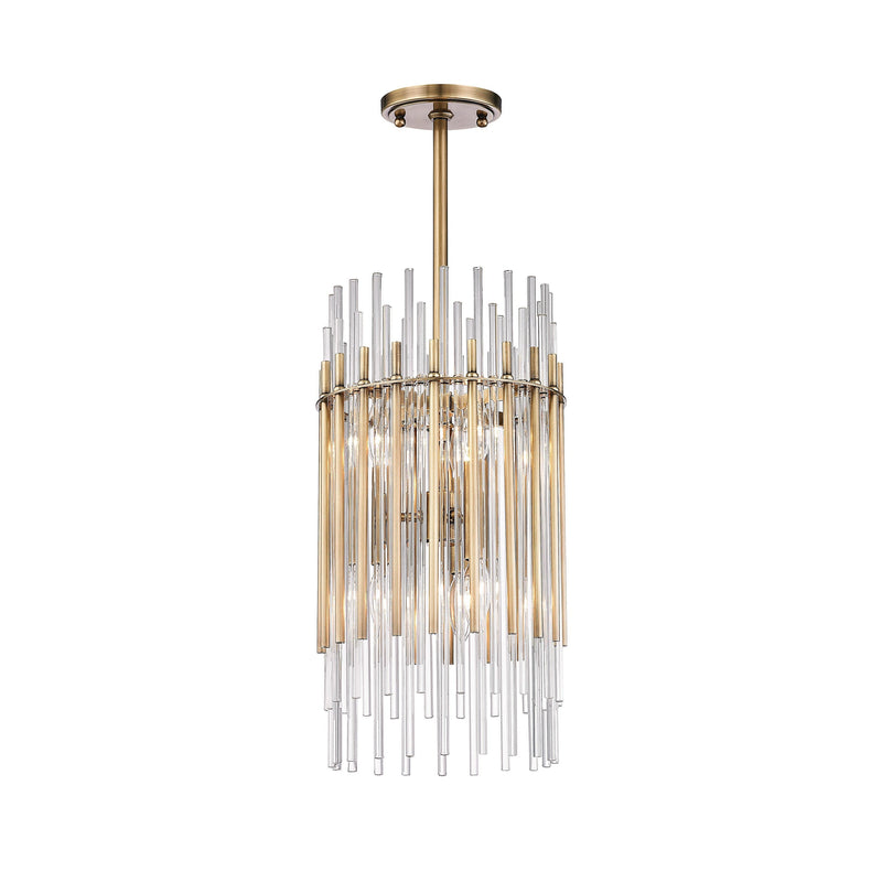 Lighting - Pendant Wallis 6 Light Pendant // Aged Brass 