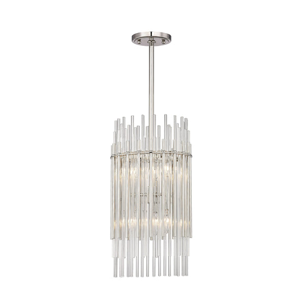 Lighting - Pendant Wallis 6 Light Pendant // Polished Nickel 