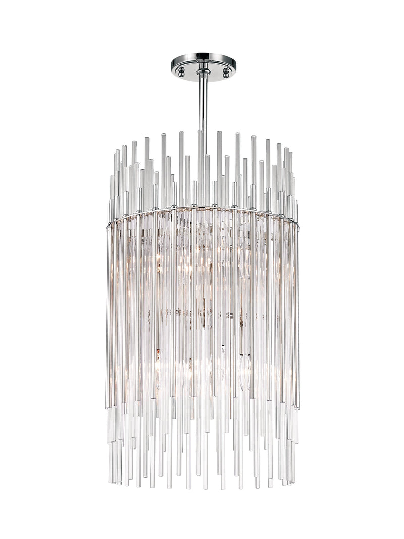 Lighting - Pendant Wallis 8 Light Pendant // Polished Nickel 