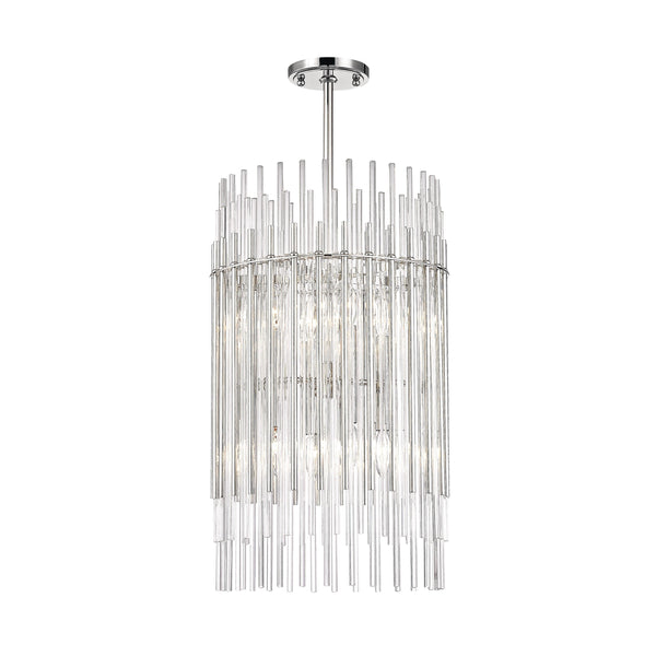 Lighting - Pendant Wallis 8 Light Pendant // Polished Nickel 