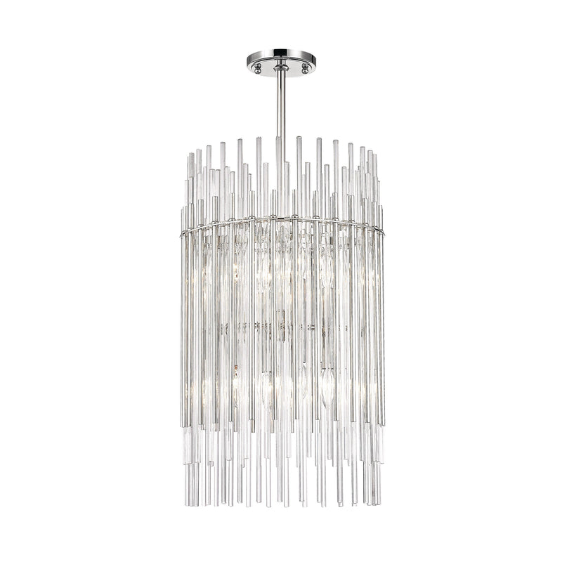 Lighting - Pendant Wallis 8 Light Pendant // Polished Nickel 