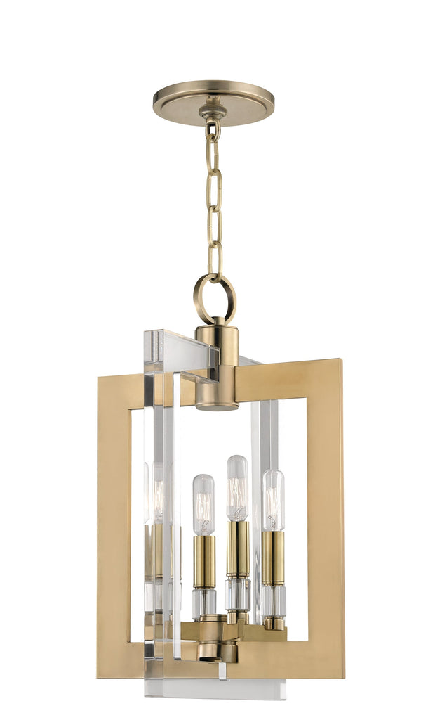 Lighting - Pendant Wellington 4 Light Pendant // Aged Brass 