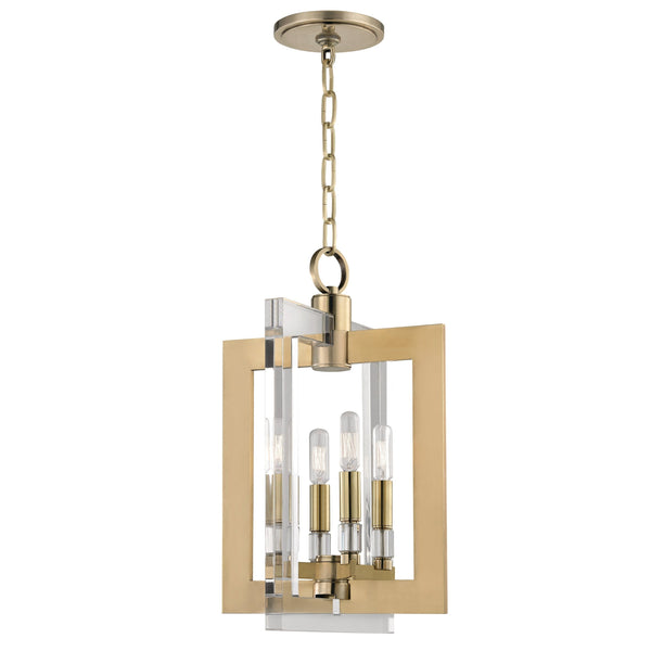 Lighting - Pendant Wellington 4 Light Pendant // Aged Brass 