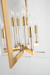 Lighting - Pendant Wellington 8 Light Medium Pendant // Aged Brass 