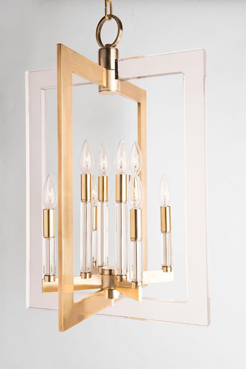 Lighting - Pendant Wellington 8 Light Medium Pendant // Aged Brass 