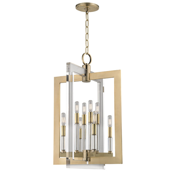 Lighting - Pendant Wellington 8 Light Medium Pendant // Aged Brass 