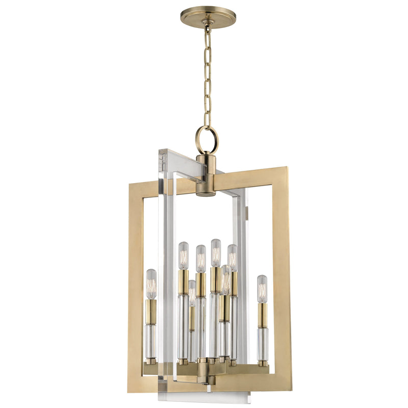 Lighting - Pendant Wellington 8 Light Medium Pendant // Aged Brass 