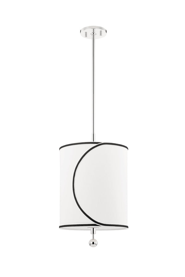 Lighting - Pendant Zara 1 Light Small Pendant // Polished Nickel 