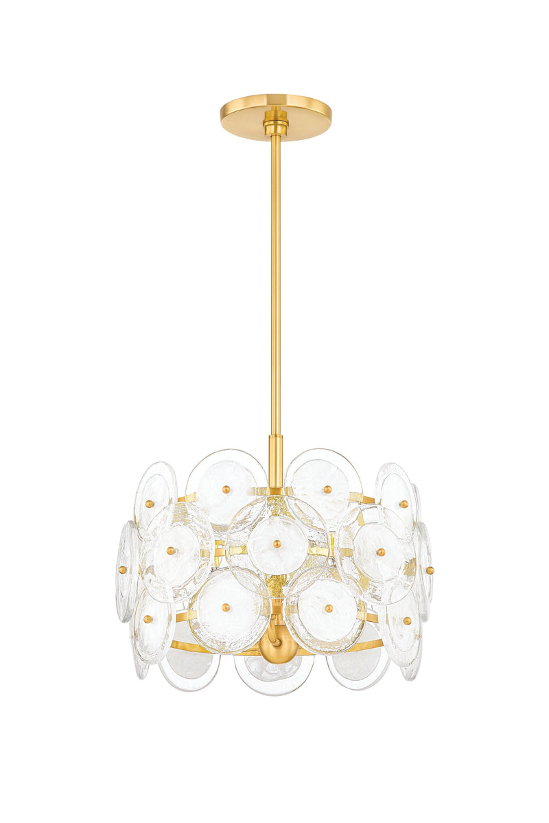 Lighting - Pendant Zoella 3 Light Pendant // Aged Brass 