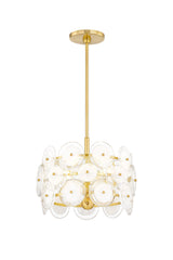 Lighting - Pendant Zoella 3 Light Pendant // Aged Brass 