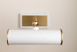 Lighting - Picture Light Holly 1 Light Picture Light with Plug // Aged Brass & Soft Off White 