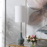 Lighting Piers Mottled Blue Buffet Lamp 