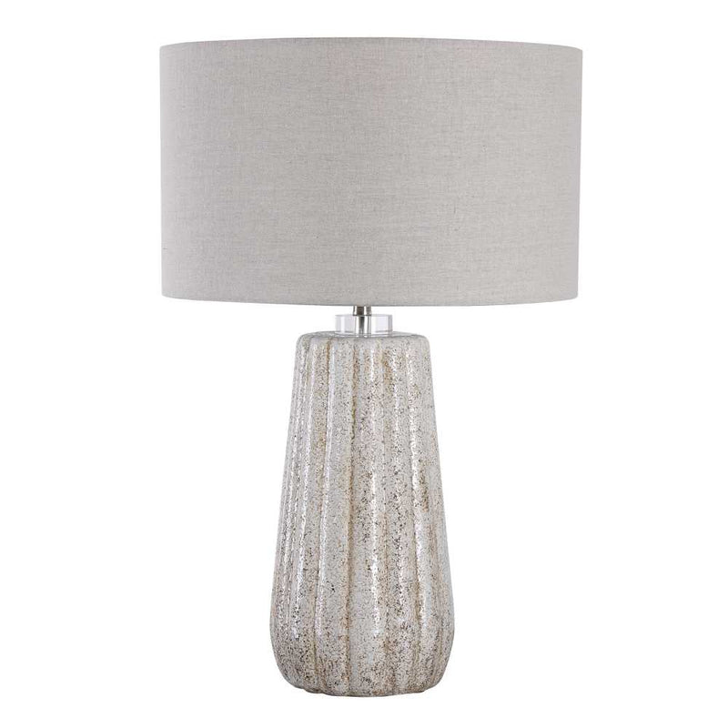 Lighting Pikes Stone-Ivory Table Lamp 