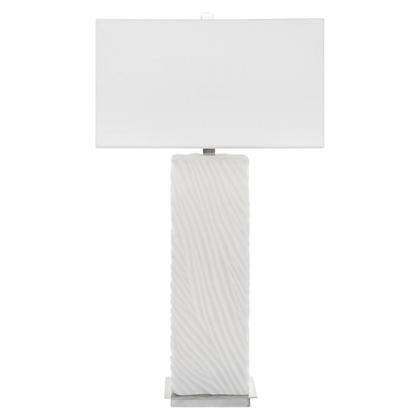 Lighting Pillar White Marble Table Lamp 