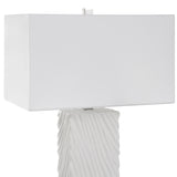 Lighting Pillar White Marble Table Lamp 