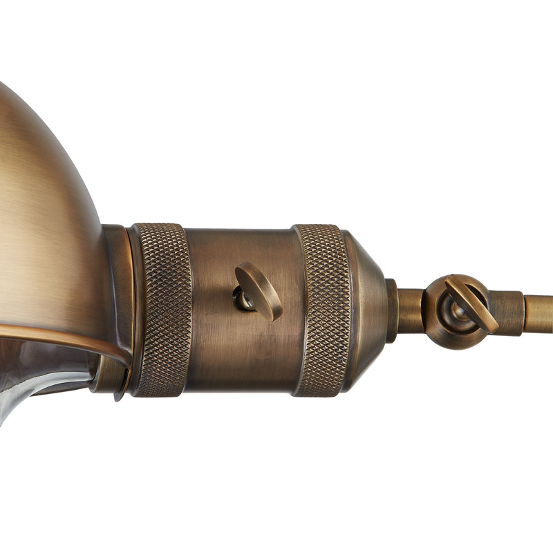 Lighting - Plug-in Sconce Cannon 1 Light Portable Wall Sconce // Patina Brass 