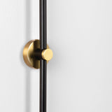 Lighting - Plug-in Sconce Faye 1 Light Portable Wall Sconce // Aged Brass & Soft Black 