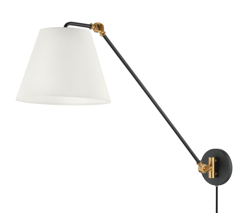 Lighting - Plug-in Sconce Navin 1 Light Portable Sconce // Patina Brass 