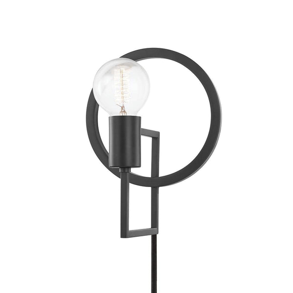 Lighting - Plug-in Sconce Tory 1 Light Portable Wall Sconce // Dark Gray 