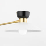 Lighting - Plug-in Sconce Whitley 2 Light Wall Sconce Plug In // Aged Brass 