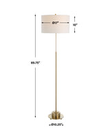 Lighting Prominence Brass Floor Lamp 