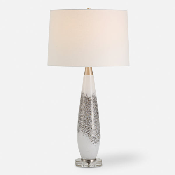 Lighting Quinn White & Silver Table Lamp 