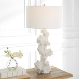 Lighting Remnant White Marble Table Lamp 